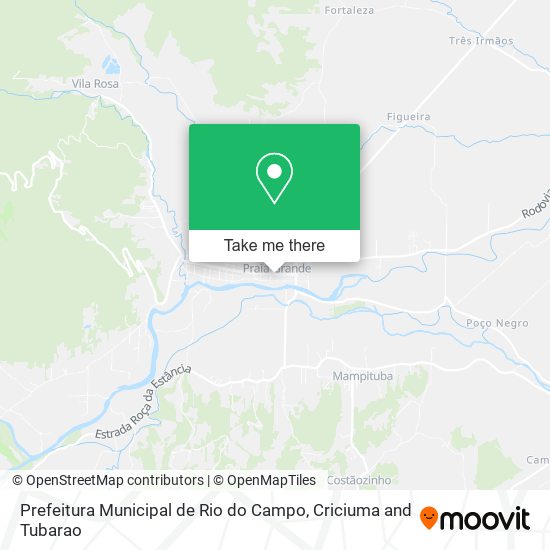 Prefeitura Municipal de Rio do Campo map