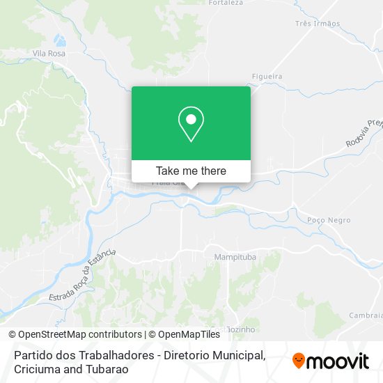 Partido dos Trabalhadores - Diretorio Municipal map