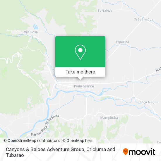 Canyons & Baloes Adventure Group map