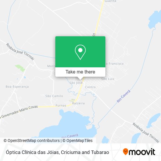 Óptica Clínica das Jóias map