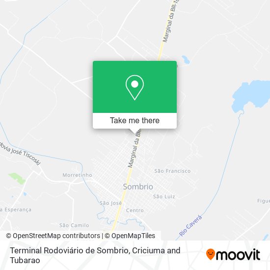 Terminal Rodoviário de Sombrio map