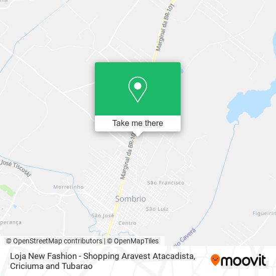 Loja New Fashion - Shopping Aravest Atacadista map