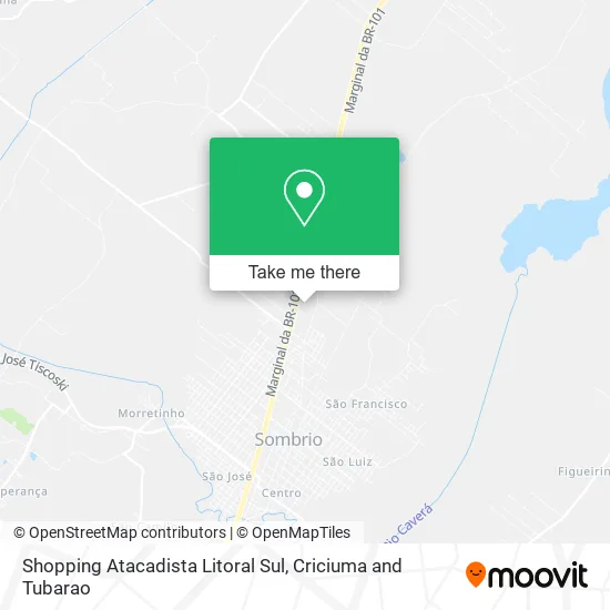 Shopping Atacadista Litoral Sul map