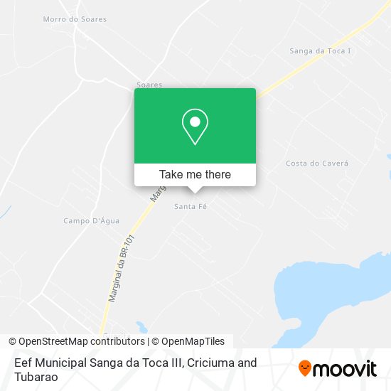 Eef Municipal Sanga da Toca III map