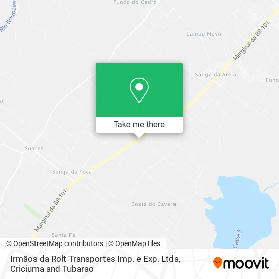 Irmãos da Rolt Transportes Imp. e Exp. Ltda map