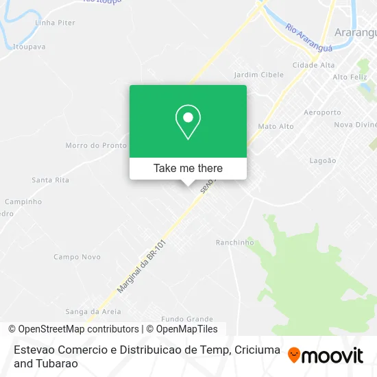 Estevao Comercio e Distribuicao de Temp map
