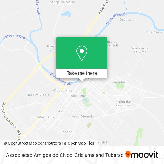Associacao Amigos do Chico map