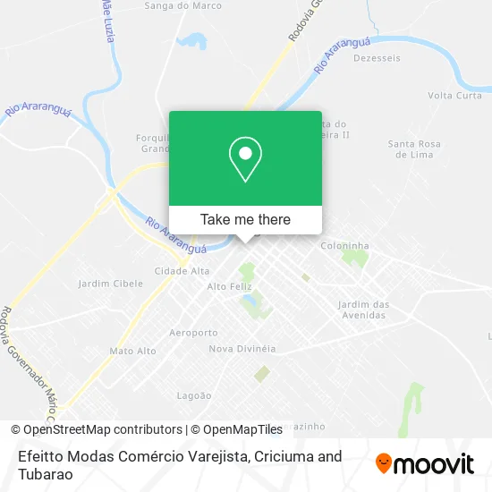 Efeitto Modas Comércio Varejista map