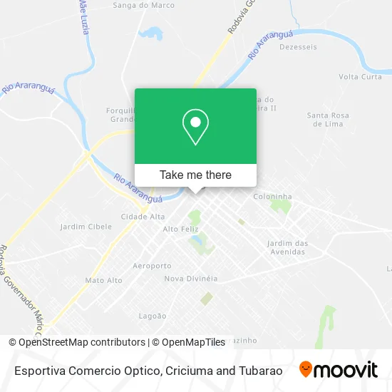Esportiva Comercio Optico map