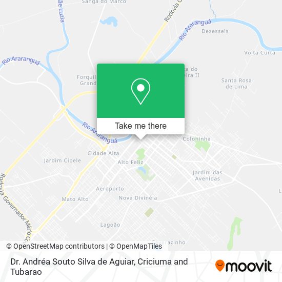 Dr. Andréa Souto Silva de Aguiar map
