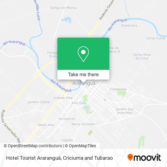 Mapa Hotel Tourist Araranguá