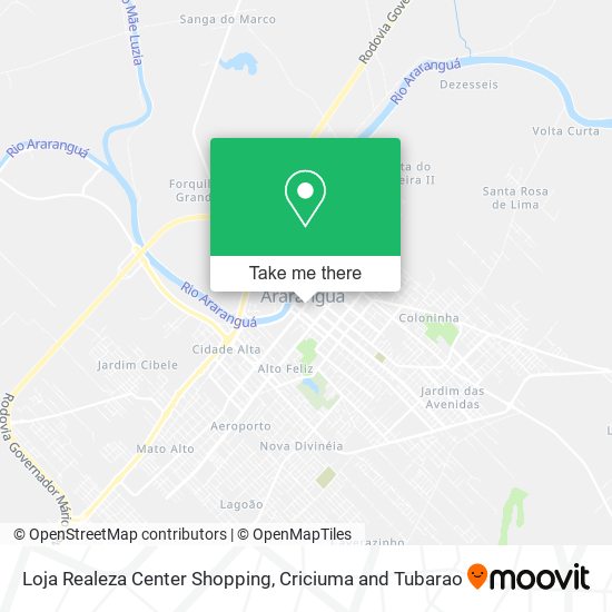 Loja Realeza Center Shopping map