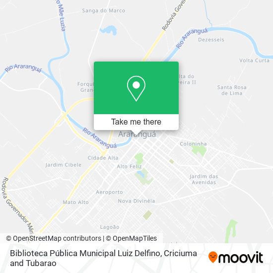 Biblioteca Pública Municipal Luiz Delfino map