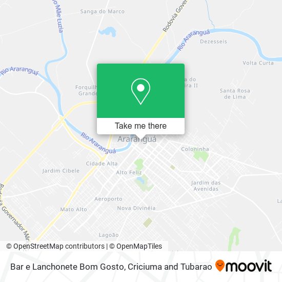Bar e Lanchonete Bom Gosto map
