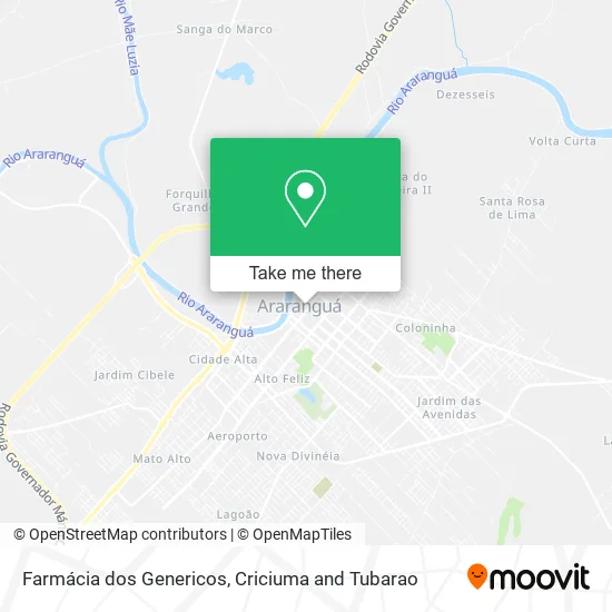 Farmácia dos Genericos map