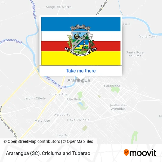 Ararangua (SC) map