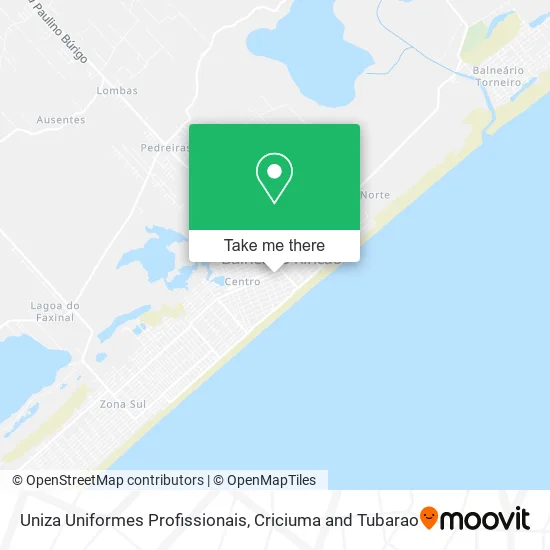 Uniza Uniformes Profissionais map