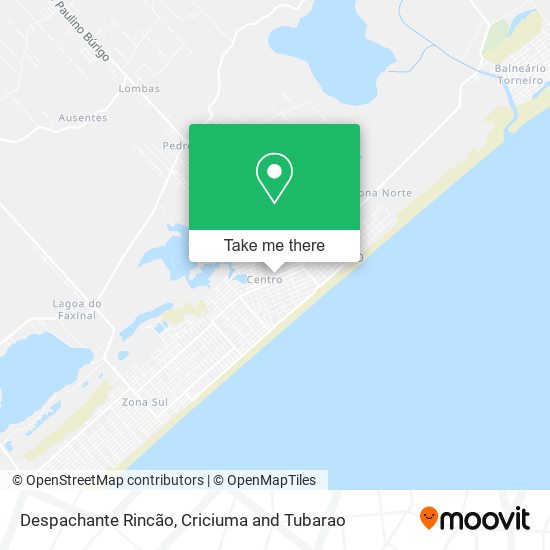 Despachante Rincão map