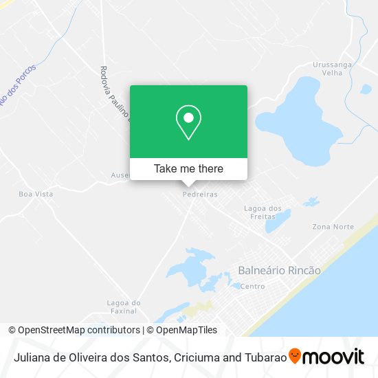 Juliana de Oliveira dos Santos map