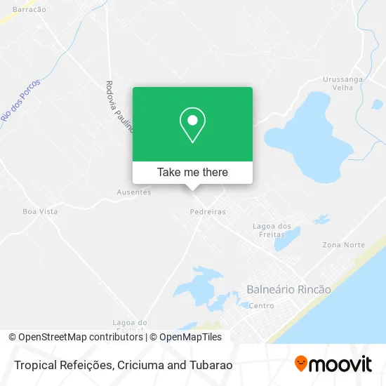 Tropical Refeições map