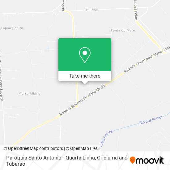 Paróquia Santo Antônio - Quarta Linha map