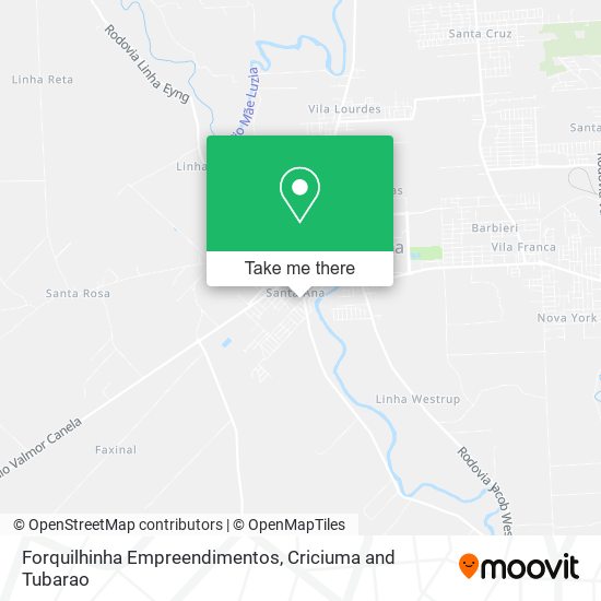 Forquilhinha Empreendimentos map