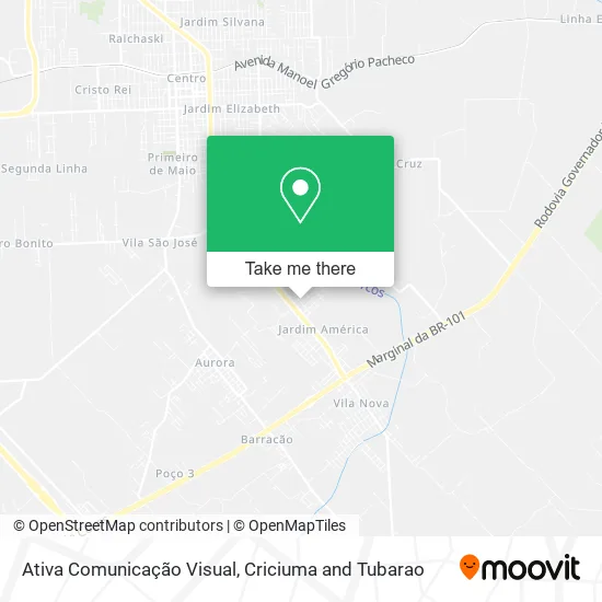 Ativa Comunicação Visual map