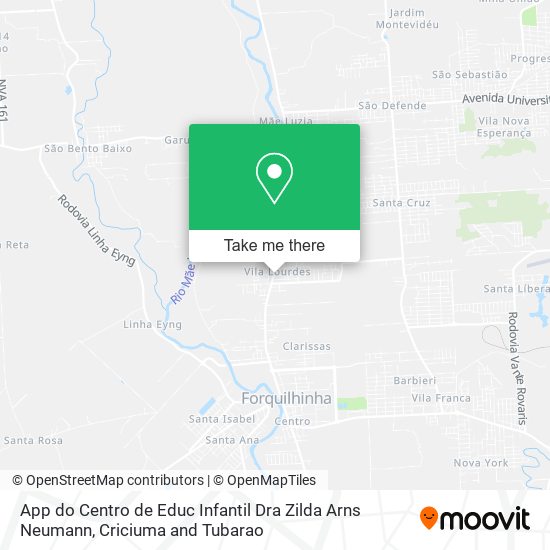 App do Centro de Educ Infantil Dra Zilda Arns Neumann map