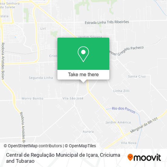 Central de Regulação Municipal de Içara map