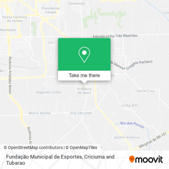 Fundação Municipal de Esportes map