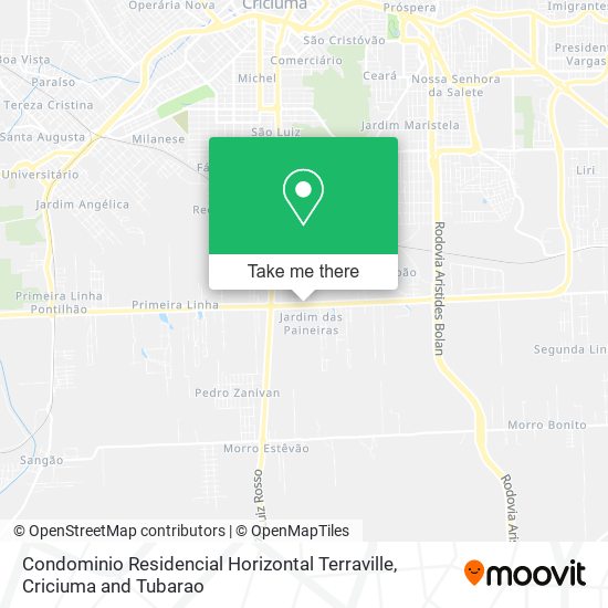 Mapa Condominio Residencial Horizontal Terraville