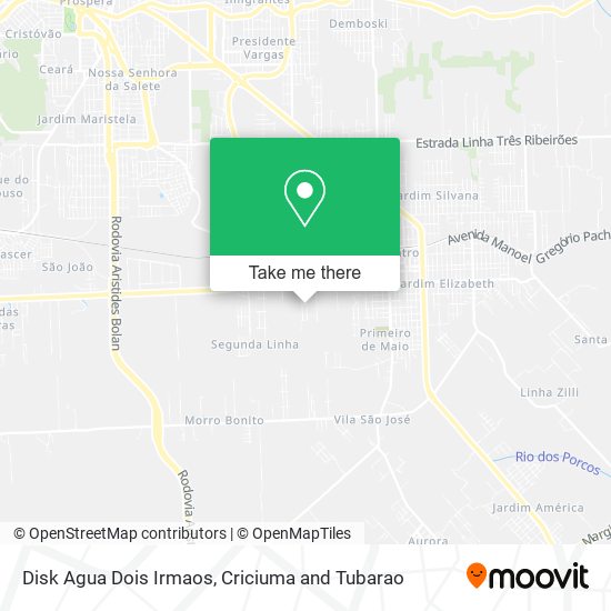 Disk Agua Dois Irmaos map