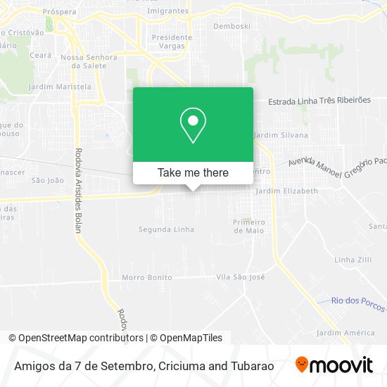 Amigos da 7 de Setembro map