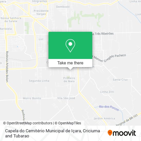 Capela do Cemitério Municipal de Içara map