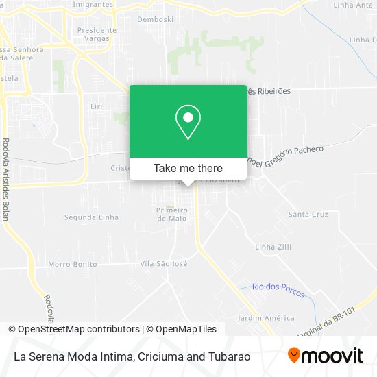 La Serena Moda Intima map