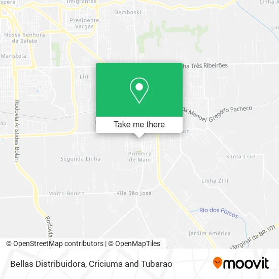 Bellas Distribuidora map