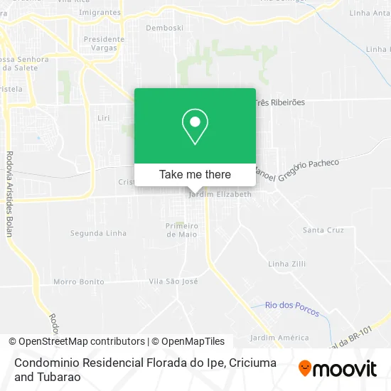 Condominio Residencial Florada do Ipe map
