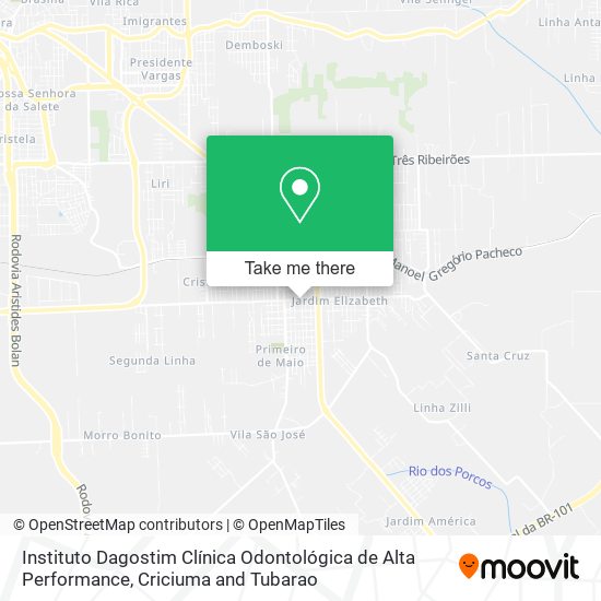 Instituto Dagostim Clínica Odontológica de Alta Performance map