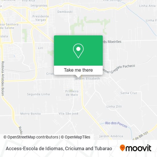 Access-Escola de Idiomas map