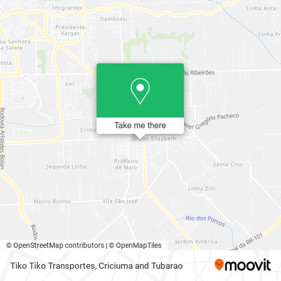 Tiko Tiko Transportes map