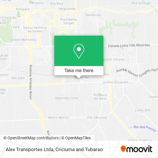 Alex Transportes Ltda map