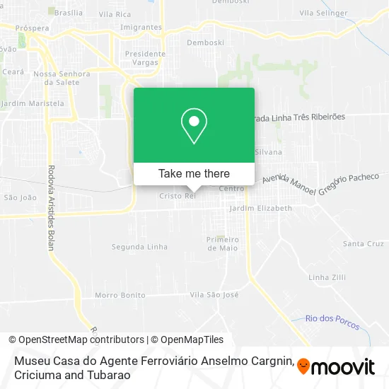 Museu Casa do Agente Ferroviário Anselmo Cargnin map