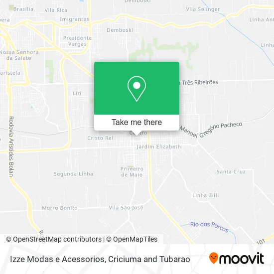 Izze Modas e Acessorios map
