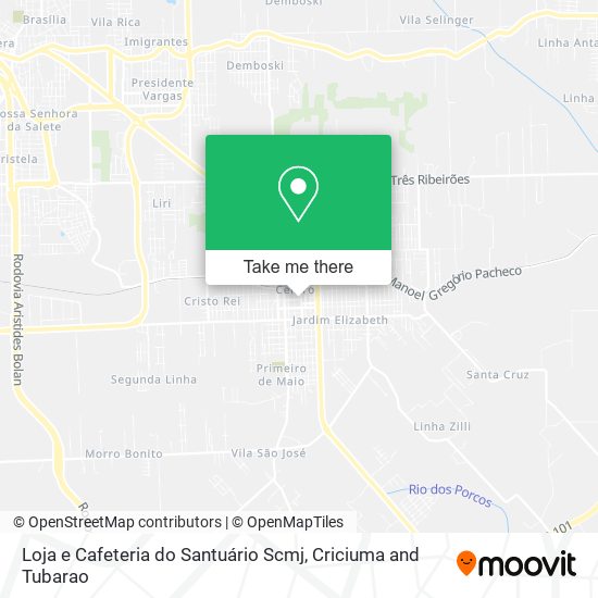 Loja e Cafeteria do Santuário Scmj map