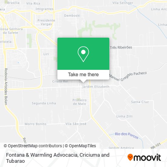 Fontana & Warmling Advocacia map