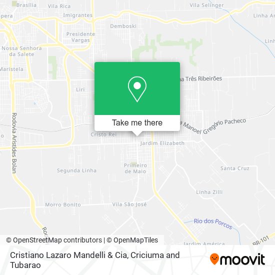 Cristiano Lazaro Mandelli & Cia map
