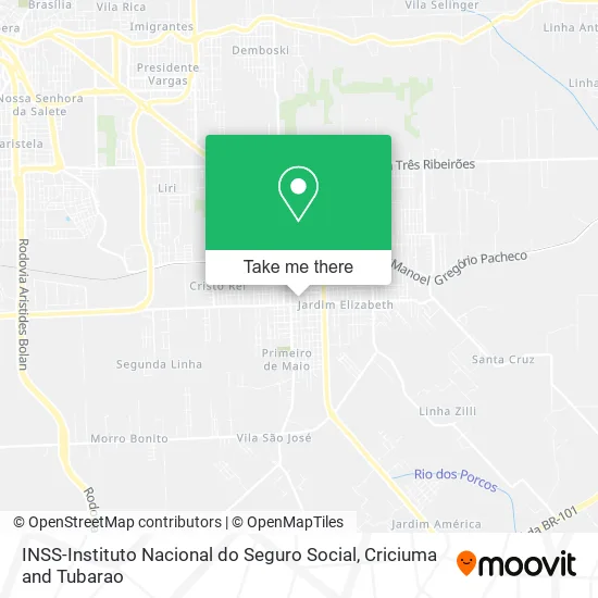 INSS-Instituto Nacional do Seguro Social map