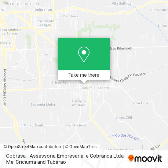 Cobrasa - Assessoria Empresarial e Cobranca Ltda Me map