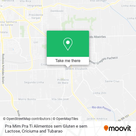 Pra Mim Pra Ti Alimentos sem Gluten e sem Lactose map