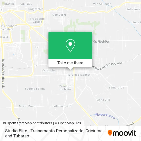 Studio Elite - Treinamento Personalizado map